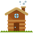 house, Construction, buildings, property, real estate, Cabin, residential, Home Black icon