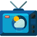 News, weather, television, technology, Communications, Tv, monitor, screen DarkSlateGray icon