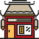 food, Business, store, commerce, Shop, chinese, Architecture And City Black icon