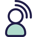 transmitter, user, Avatar, Communications Black icon