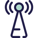 Wireless Connectivity, Wireless Internet, antenna, Communications Black icon