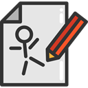Edit, pencil, button, Drawing, Draw, interface, Art And Design Gainsboro icon