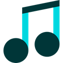 music, music player, musical, entertainment, musical note, Quaver DarkSlateGray icon