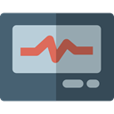 Electrocardiogram, Cardiogram, Health Clinic, Healthcare And Medical, medical, Stats, hospital DimGray icon