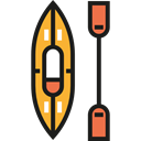 transport, sports, Kayak, olympic, Canoe, Summertime, Rafting, Sports And Competition Black icon