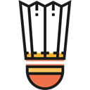 sport, Shuttlecock, sports, birdie, Badminton, Sports And Competition Black icon