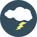 weather, Rain, nature, Storm, thunder, sky, meteorology DarkSlateGray icon