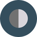 Moon, weather, nature, meteorology, Astronomy, full moon, Moon Phase DarkSlateGray icon