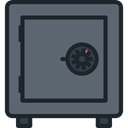 Business, Bank, savings, Safebox, banking, Tools And Utensils, Business And Finance, open, security DimGray icon