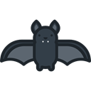 bat, zoo, Animals, Wild Life, Animal Kingdom Black icon