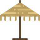 Beach, Holidays, summer, vacations, Sun Umbrella Black icon