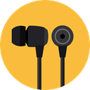 sound, Audio, Headphones, technology, earphones, Music And Multimedia SandyBrown icon