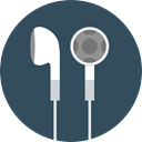 sound, earphones, Music And Multimedia, Audio, Headphones, technology DarkSlateGray icon