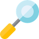 search, magnifying glass, zoom, miscellaneous, detective, Loupe, Tools And Utensils Black icon