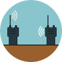 walkie talkie, police, frequency, technology, Communication, Communications SkyBlue icon