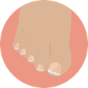 Foot, Beauty, treatment, Pedicure Tan icon