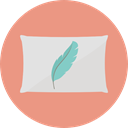 buildings, pillow, relax, Comfortable, Adornment, Furniture And Household DarkSalmon icon