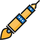 Rocket Ship, Space Ship Launch, Rocket Launch, Rocket, transportation, transport, Space Ship Black icon