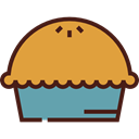 pie, food, Dessert, sweet, Bakery, Food And Restaurant Goldenrod icon