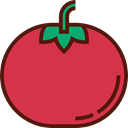 vegan, Healthy Food, Food And Restaurant, food, Fruit, organic, diet, Tomato, vegetarian Crimson icon
