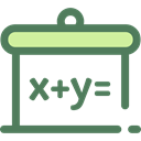 school, Class, education, Blackboard, maths DimGray icon