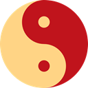 Yin Yang, Taoism, Cultures, religion, Balance, philosophy, signs Firebrick icon