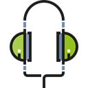 sound, Audio, Headphones, technology, electronics, earphones Black icon