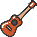 Ukelele, Music And Multimedia, music, musical instrument, Orchestra, String Instrument Black icon