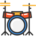 Orchestra, Drum Set, Music And Multimedia, Drum, musical instrument, Percussion Instrument, music DarkSlateGray icon