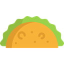 Mexican, Taco, Food And Restaurant, food, Lunch, snack, Fast food Goldenrod icon