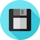 electronics, Diskette, Save File, Flash Disk, Multimedia, save, Floppy disk, interface, technology SkyBlue icon