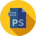 document, File, Format, Archive, Psd, Extension, Files And Folders Gold icon