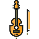 String Instrument, Music And Multimedia, music, Violin, musical instrument, Orchestra Black icon