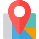 Map Location, Map Point, Street Map, Maps And Location, Gps, pin, position, placeholder, Maps, locations, map pointer Tomato icon