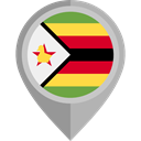 flag, Zimbabwe, placeholder, flags, Country, Nation Black icon