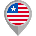 placeholder, flags, Country, Nation, flag, Liberia DarkGray icon