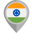 flag, India, placeholder, flags, Country, Nation DarkGray icon