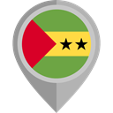 flag, placeholder, flags, Country, Nation, Sao Tome And Principe DarkGray icon