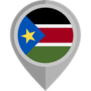 flag, placeholder, flags, Country, Nation, South Sudan Black icon