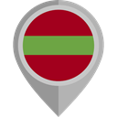 flag, Transnistria, Nation, placeholder, flags, Country DarkRed icon