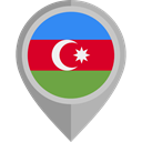 flag, Azerbaijan, placeholder, flags, Country, Nation DarkGray icon