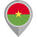 flag, placeholder, flags, Country, Nation, Burkina Faso DarkGray icon