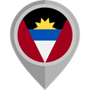 flags, Country, Nation, Antigua And Barbuda, flag, placeholder Black icon