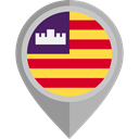 flag, placeholder, flags, Region, Balearic Islands DarkGray icon