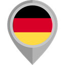 Nation, flag, germany, placeholder, flags, Country Black icon