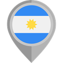 flag, Nation, Argentina, placeholder, flags, Country DarkGray icon
