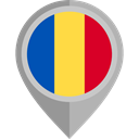 flags, Country, Nation, flag, romania, placeholder DarkGray icon