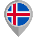 placeholder, flags, Country, Nation, flag, iceland DarkGray icon