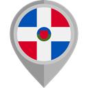 Nation, Dominican Republic, flag, placeholder, flags, Country DarkGray icon