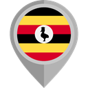 flag, Uganda, placeholder, flags, Country, Nation Black icon